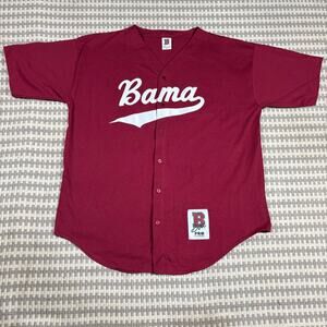 Vintage 90s Boa Sportswear Alabama Crimson Tide 'Bama' Baseball Jersey XL